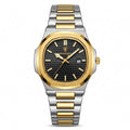 Poedagar 789 Men's Watch PGDBLK  | Gold Black