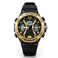 SKMEI 2602 Black Gun Metal Blue Sport Watch - Side Angle