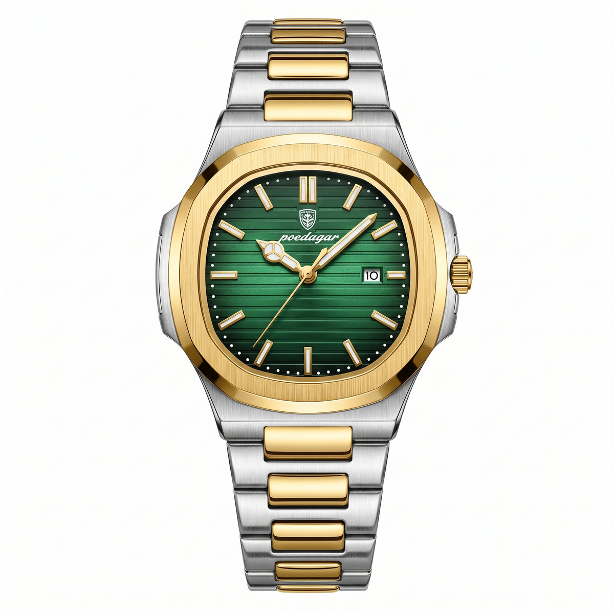 Poedagar 789 Men's Watch PGDGN  | Gold Green