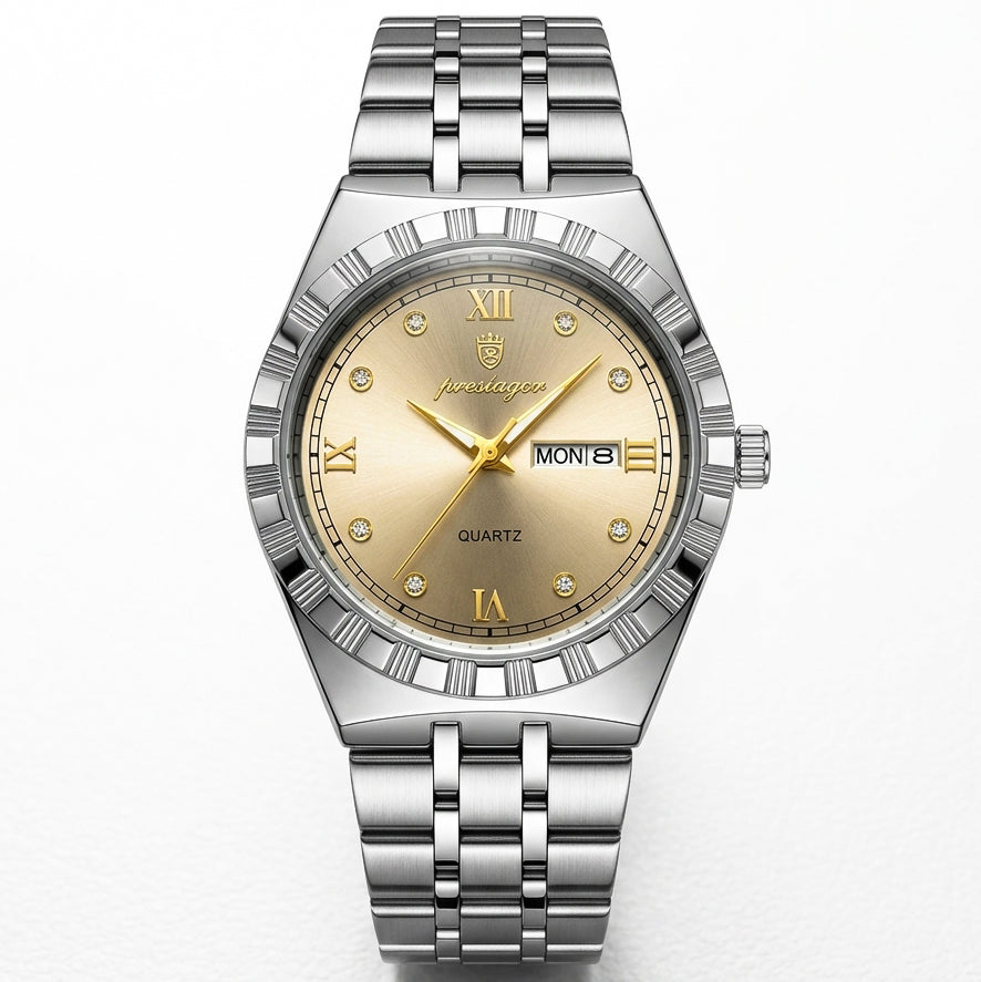 Poedagar 872 Men's Watch PG CM| Cream