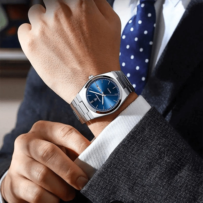 Poedagar 930 Men's Watch PG BL | Blue