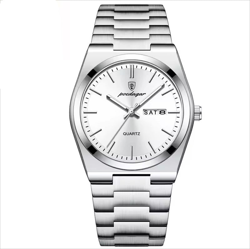 Poedagar 930 Men's Watch PG WH| White