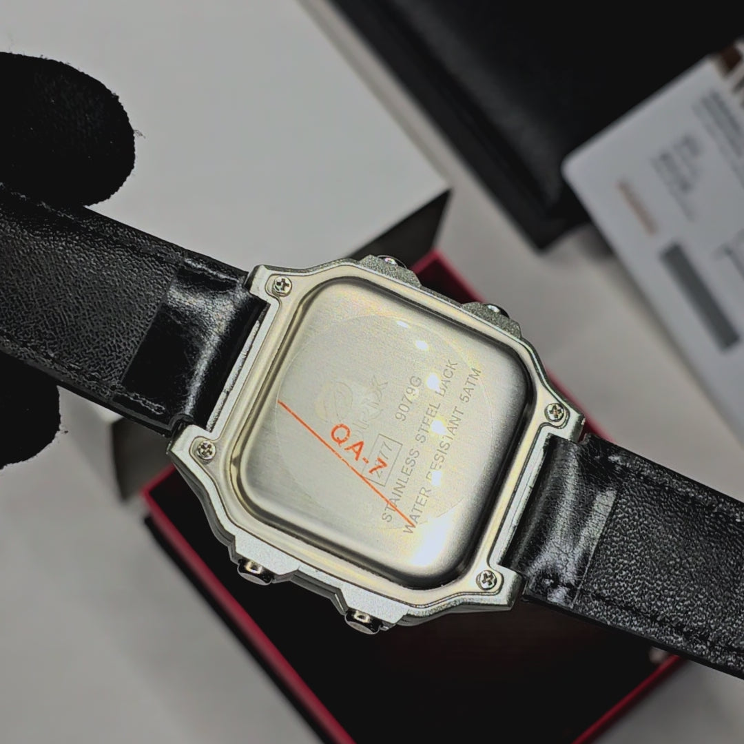 Orix Vintage Leather Strap Men's Watch O BK | Black